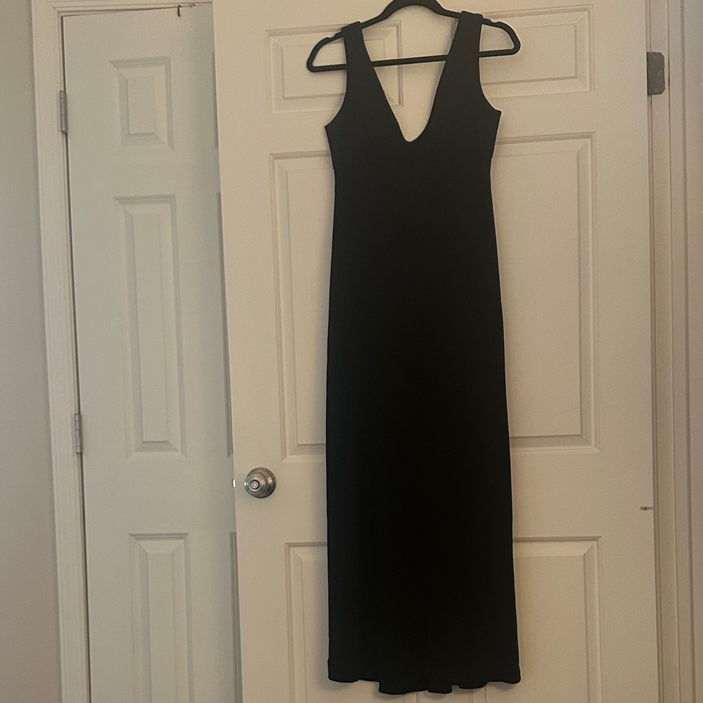 BCBG Black V-Neck Maxi Dress